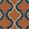blue contemporary printed fabric from Linwood Fabrics