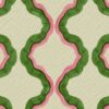 green contemporary printed fabric from Linwood Fabrics