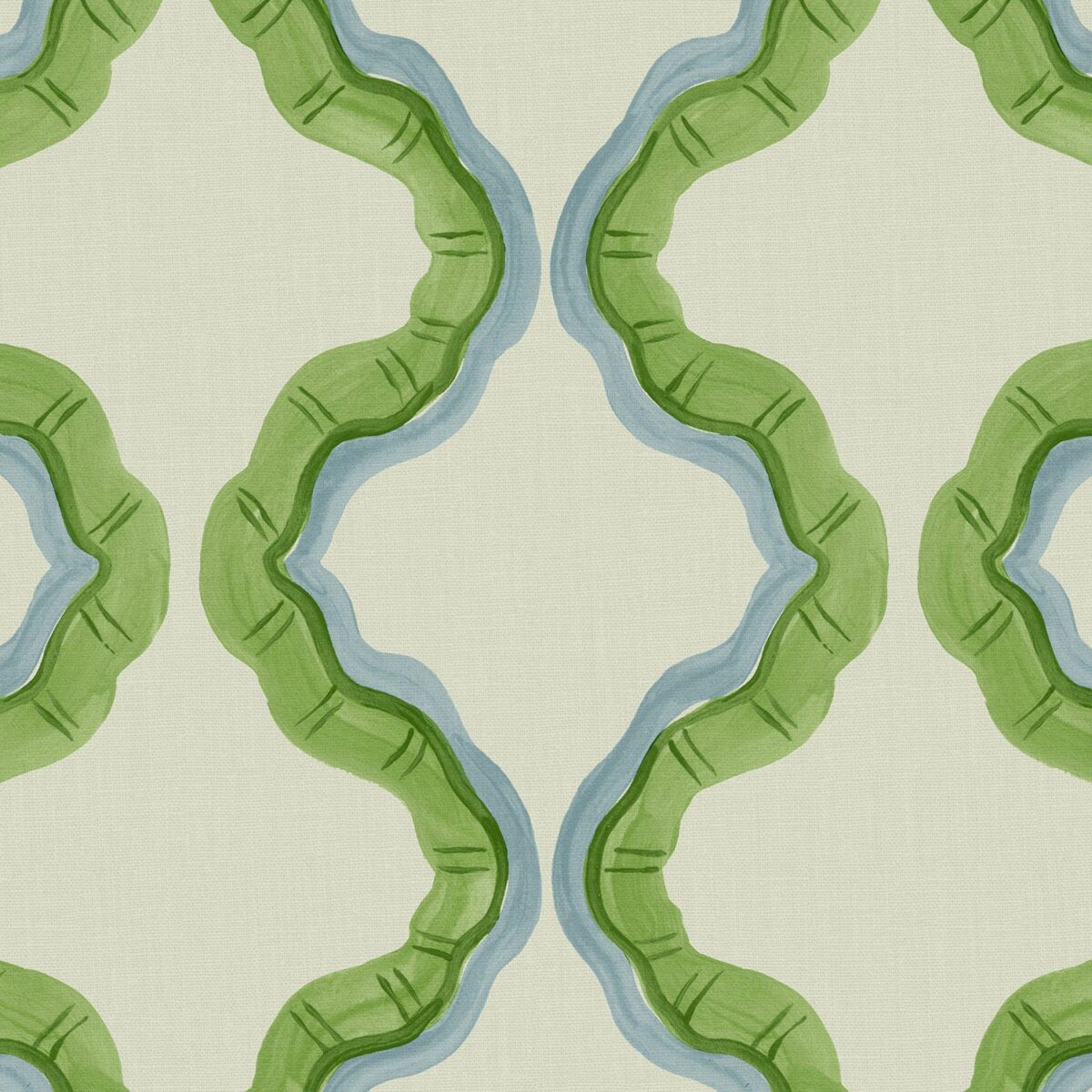Ruffled Fabric - Veneto by blue contemporary printed fabric from Linwood Fabrics