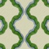 green contemporary printed fabric from Linwood Fabrics
