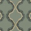 green contemporary printed fabric from Linwood Fabrics