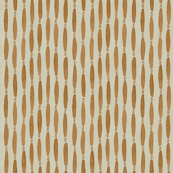 Smocked Fabric - Toast by brown striped printed fabric from Linwood Fabrics