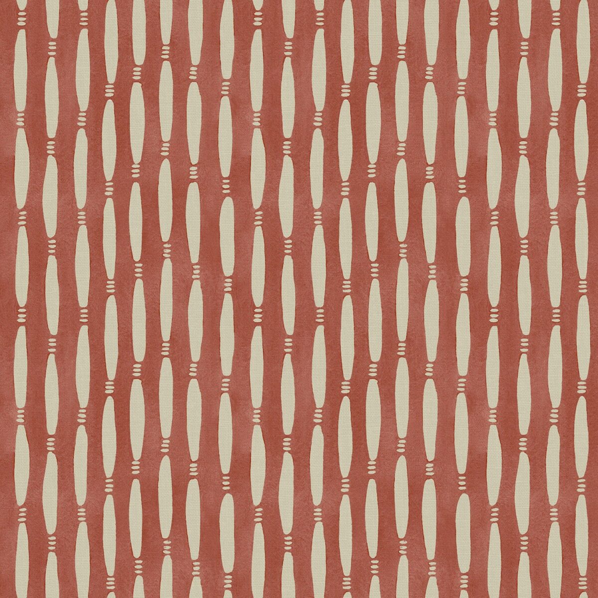 red striped printed fabric from Linwood Fabrics