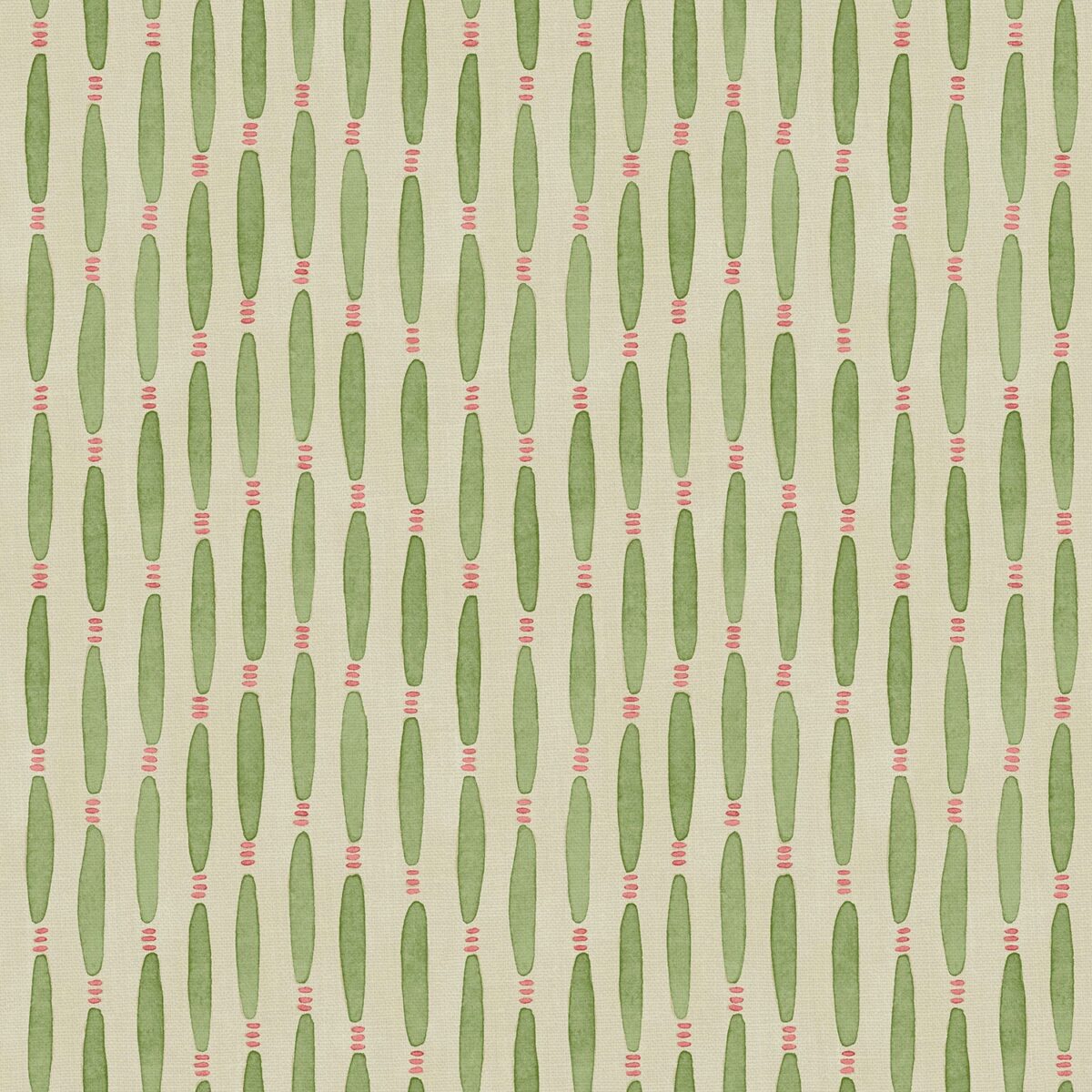 green striped printed fabric from Linwood Fabrics