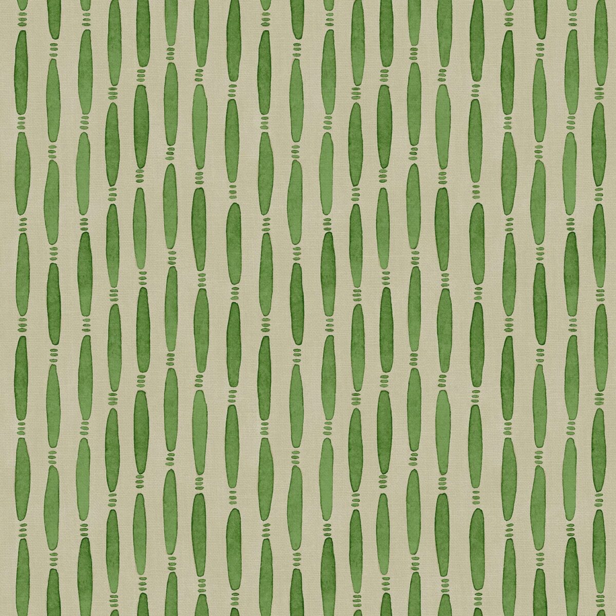 Smocked Fabric - Cucumber by green striped printed fabric from Linwood Fabrics