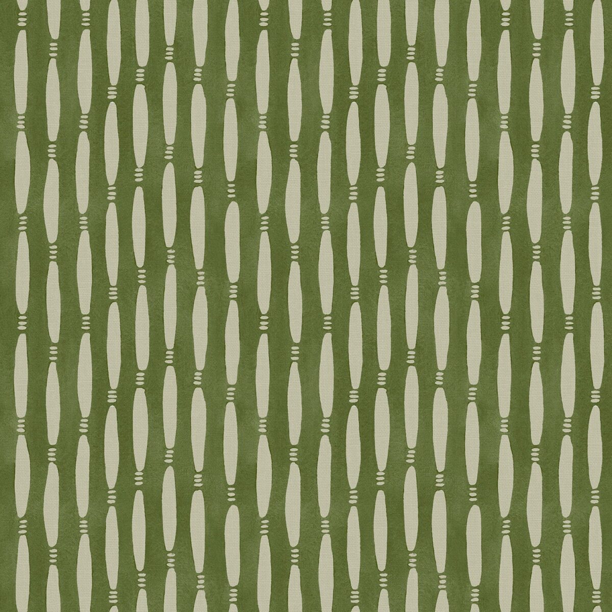Smocked Fabric - Gherkin by green striped printed fabric from Linwood Fabrics