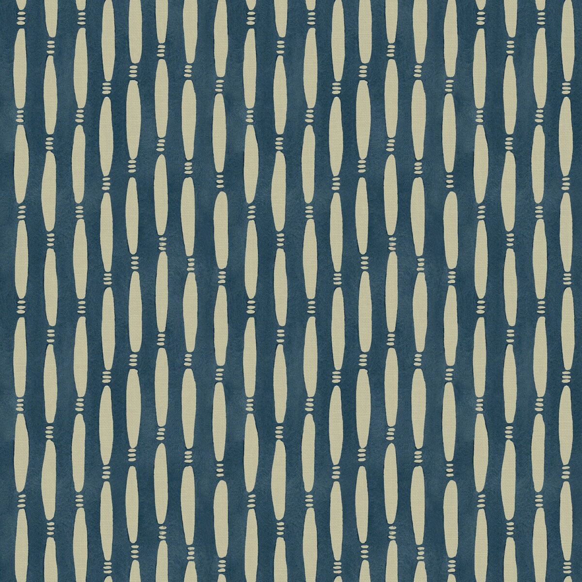 Smocked Fabric - Riviera by blue striped printed fabric from Linwood Fabrics