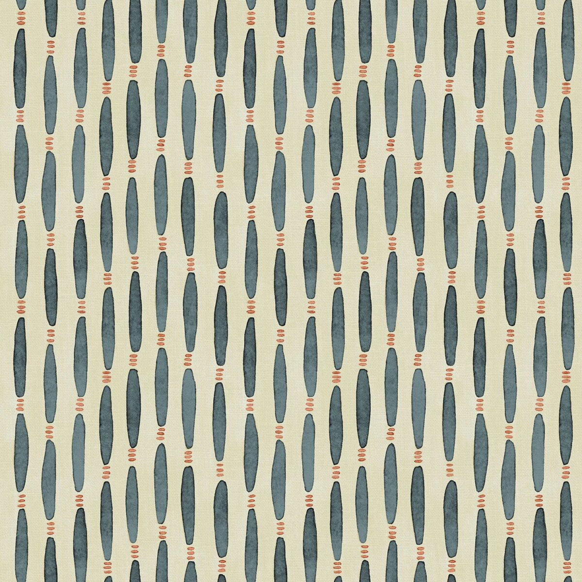 Smocked Fabric - Squid Ink by black-grey striped printed fabric from Linwood Fabrics