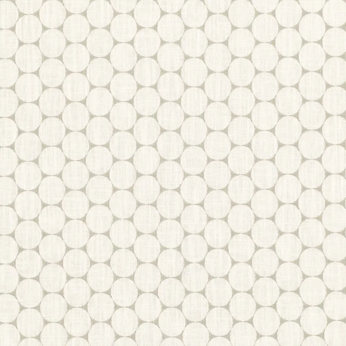 Enso Fabric - Chalk / Cinder by white spotted embroideried fabric from Villa Nova