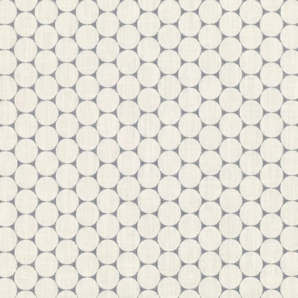 white spotted embroideried fabric from Villa Nova