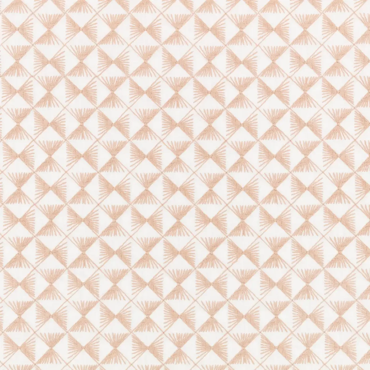 Parterre Fabric - Blush by yellow geometric embroideried fabric from Villa Nova