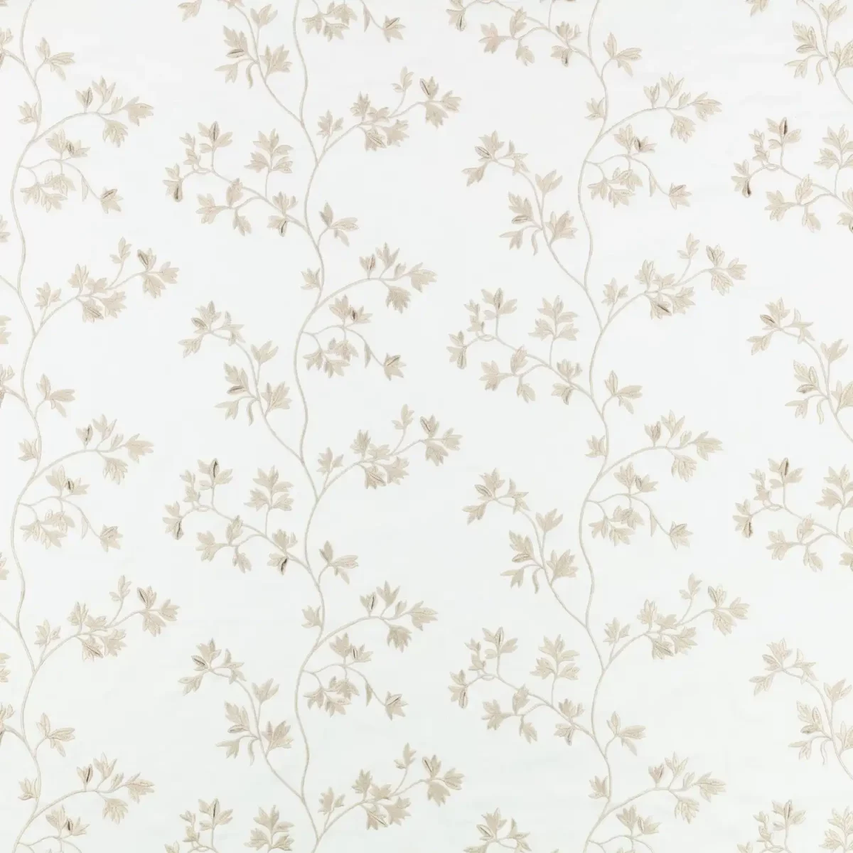 Aurea Fabric - Calico by neutral botanical embroideried fabric from Villa Nova