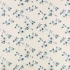 blue botanical embroideried fabric from Villa Nova