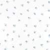 blue botanical embroideried fabric from Villa Nova