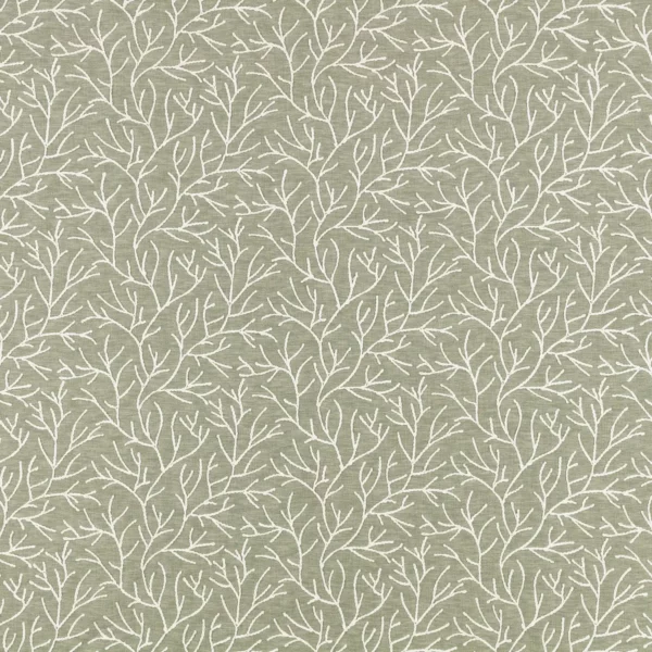 green botanical embroideried fabric from Villa Nova