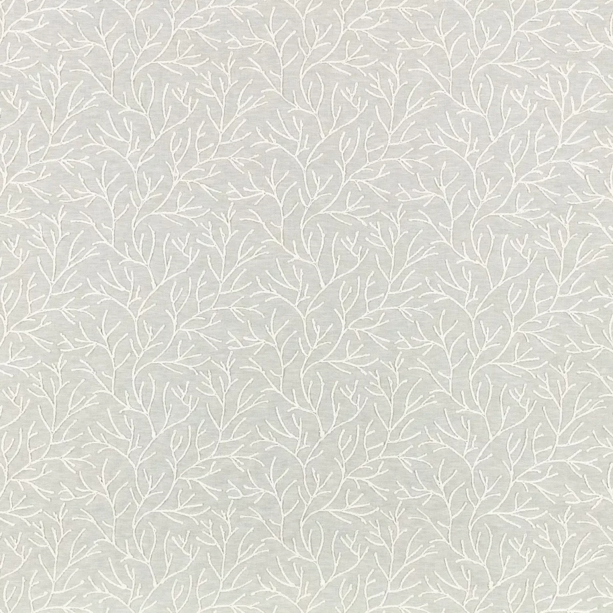 white botanical embroideried fabric from Villa Nova