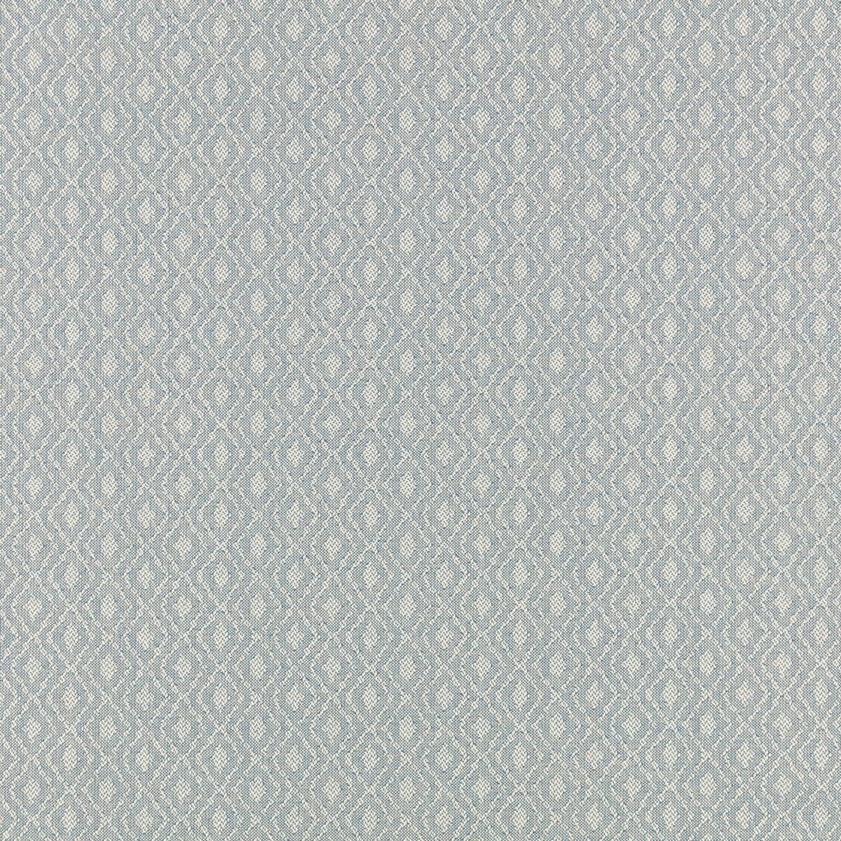 Kempton Fabric - Nordic by blue geometric woven fabric from Villa Nova