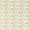 orange botanical cotton fabric from Studio G