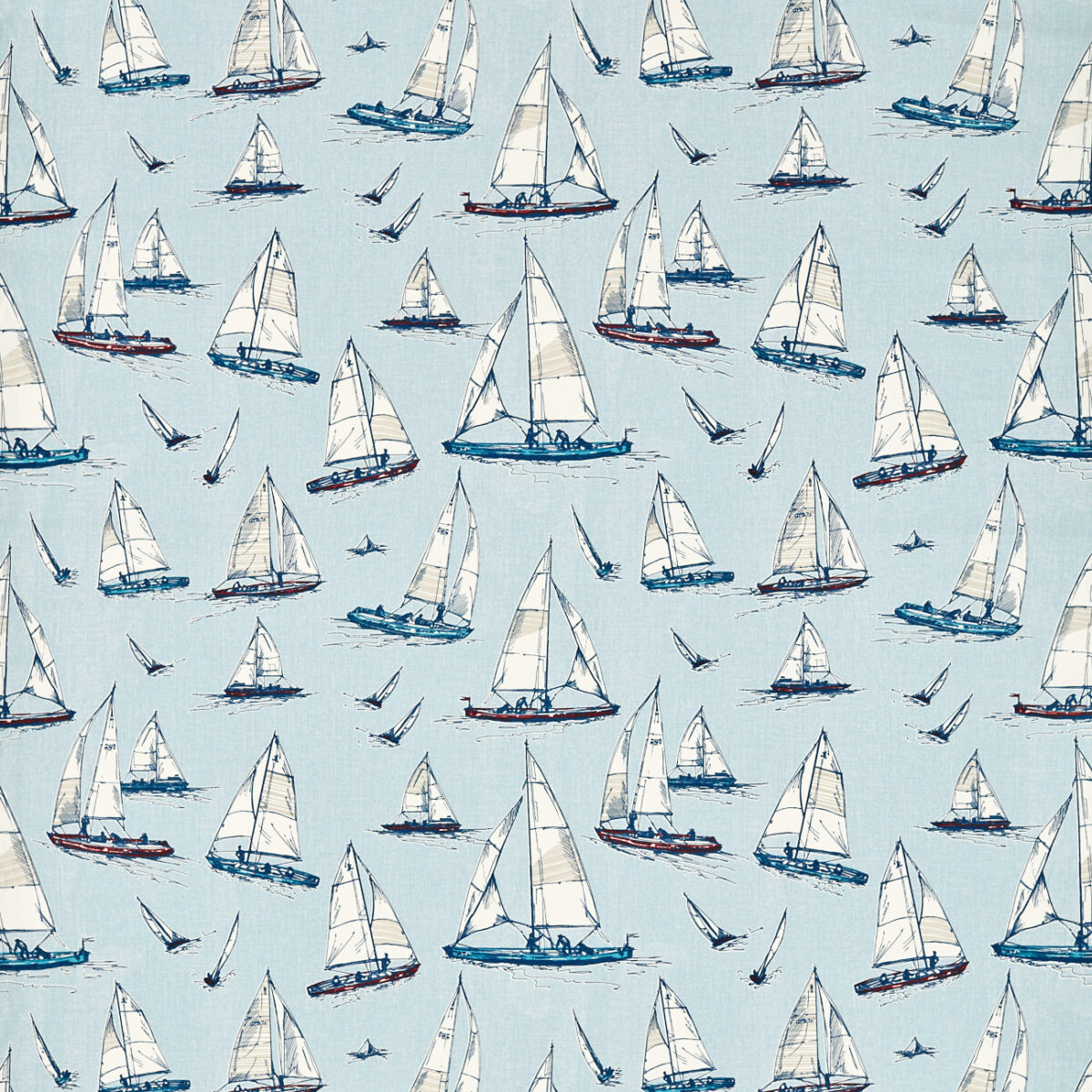 Sailing Yacht Fabric - Marine by blue misc cotton fabric from Studio G