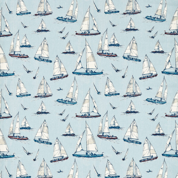 Sailing Yacht Fabric - Marine by blue misc cotton fabric from Studio G