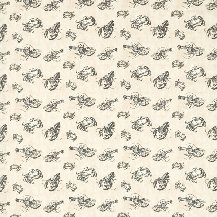 Shellfish Fabric - Charcoal swatch