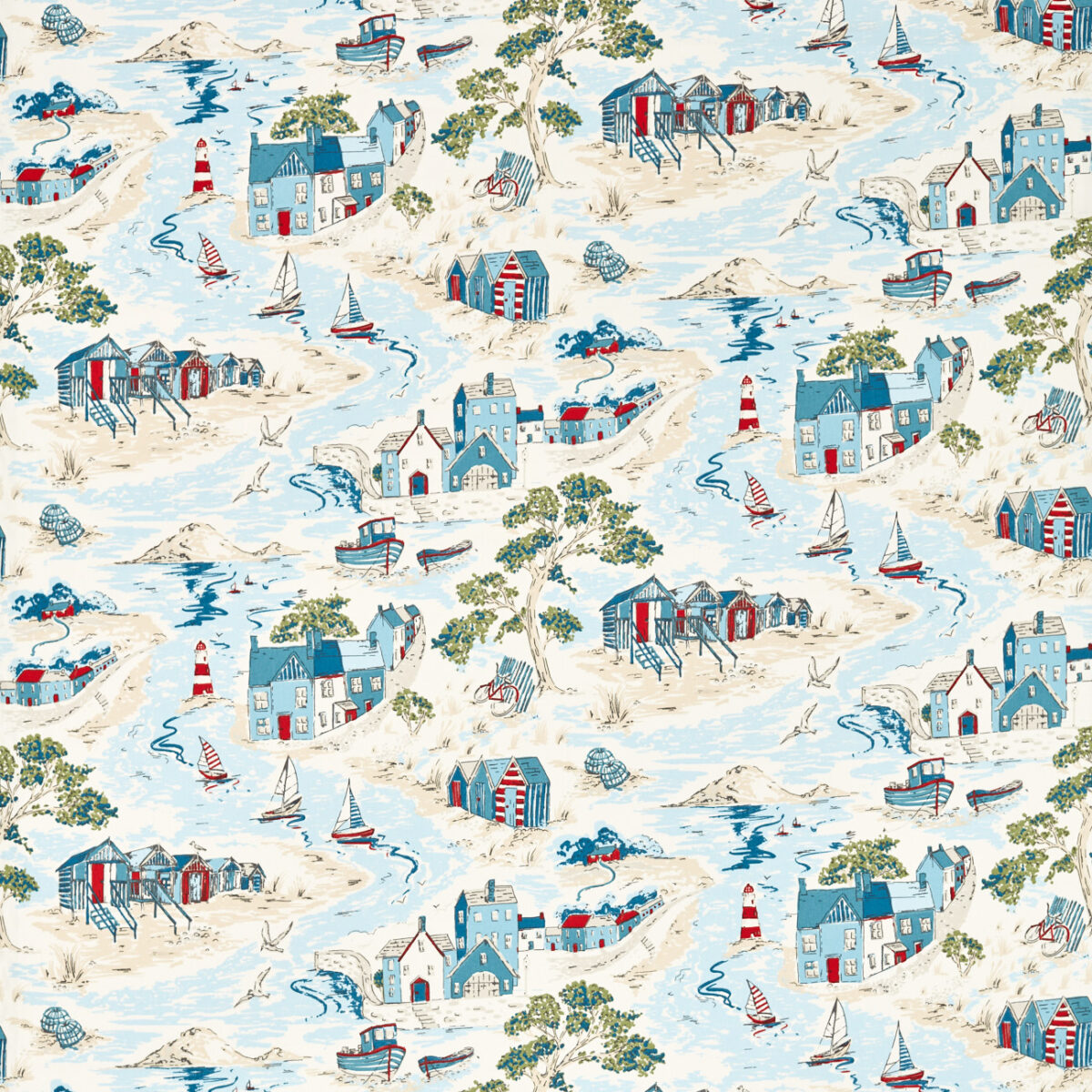 Waterfront Fabric - Marine by multicolour misc cotton fabric from Studio G