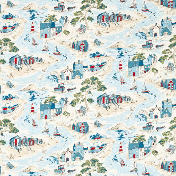 Waterfront Fabric - Marine swatch