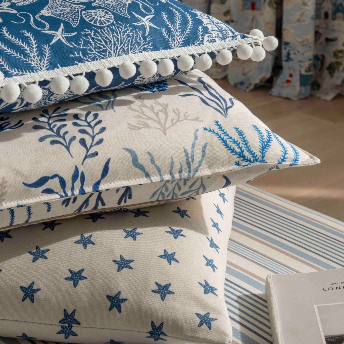 Seastar Fabric - Navy by Seastar Fabric - Navy from