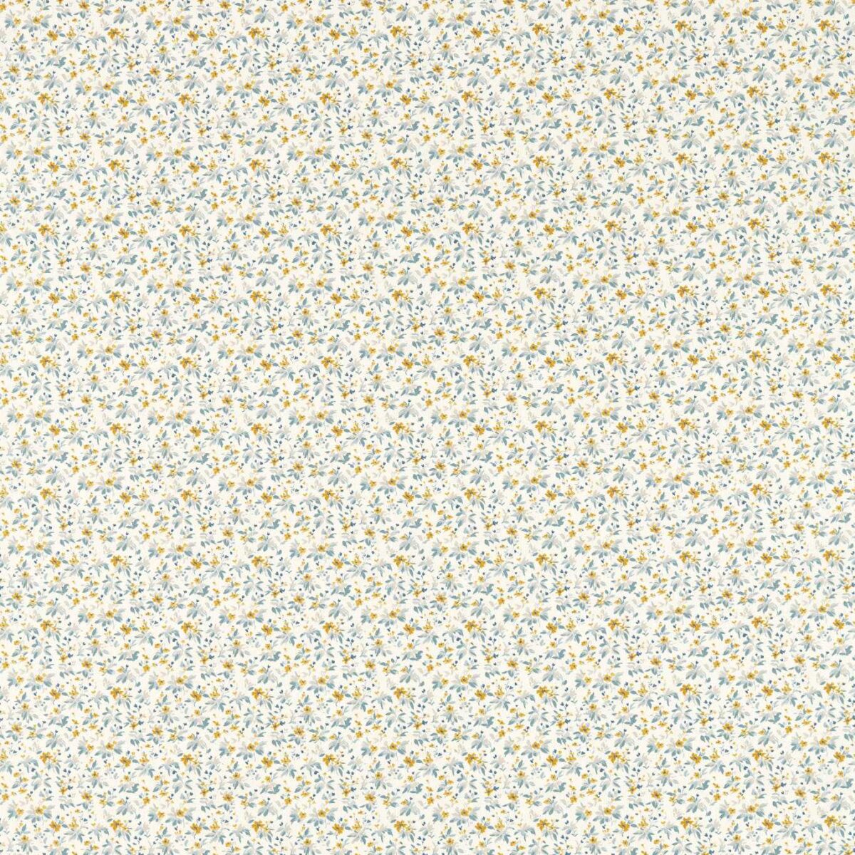 blue botanical cotton fabric from Studio G