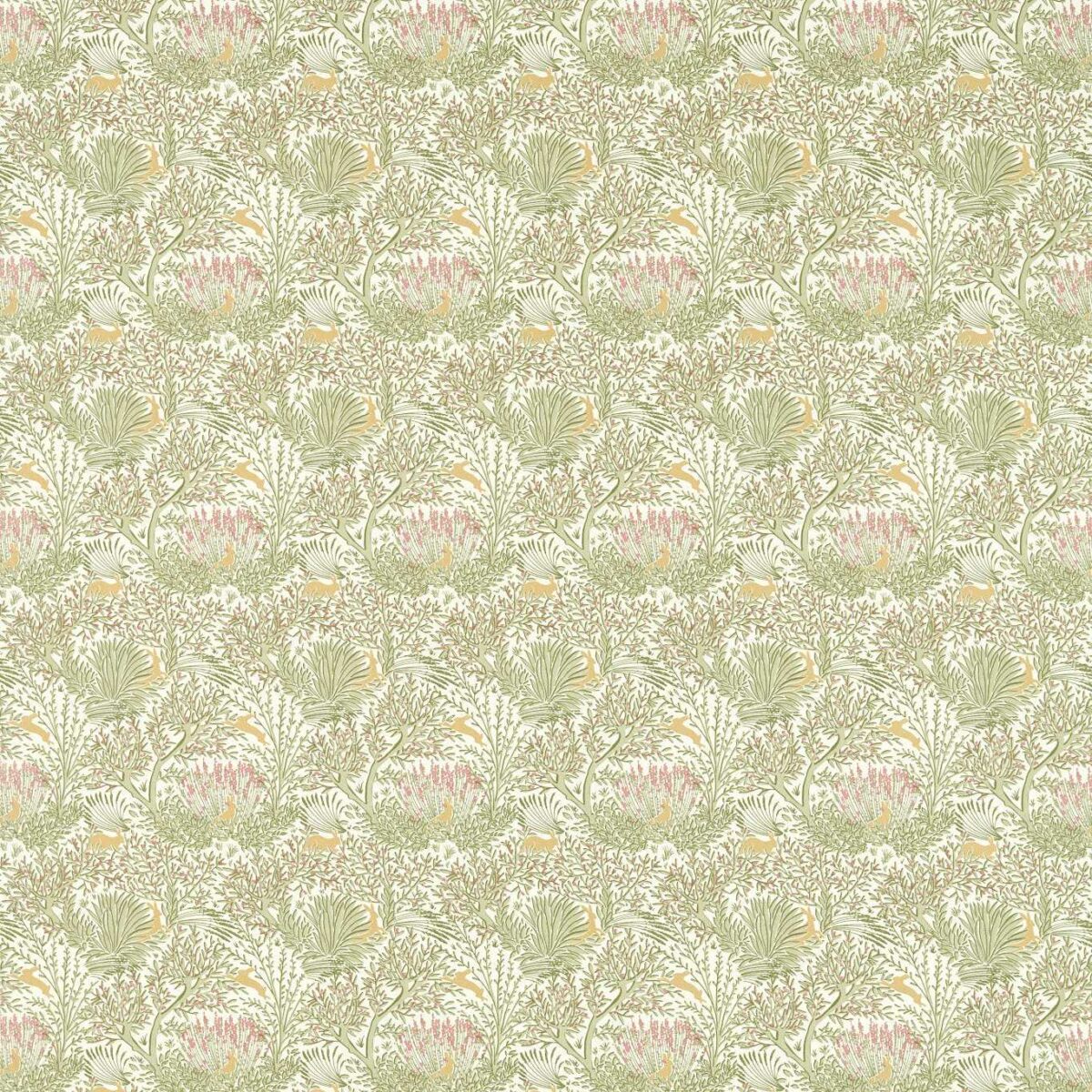 Wilderwood Fabric - Summer by green botanical cotton fabric from Studio G