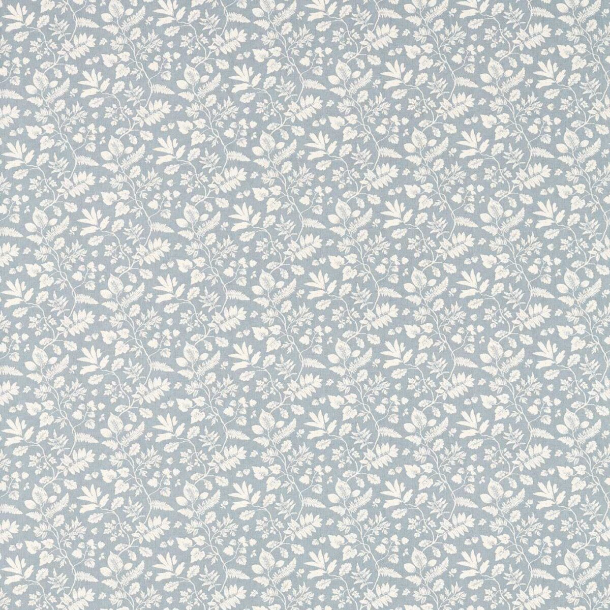 Bellever Fabric - Denim by blue botanical cotton fabric from Studio G