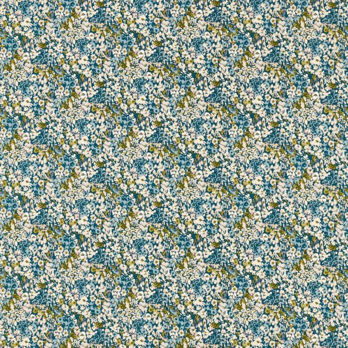 Ennerdale Fabric - Denim / Blush swatch
