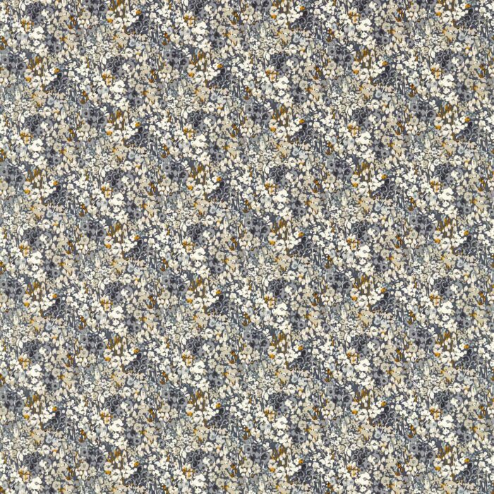 Ennerdale Fabric - Denim / Saffron swatch
