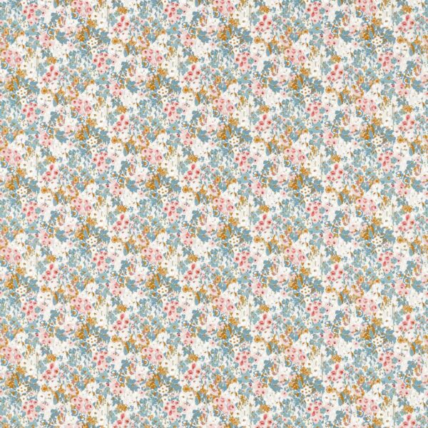 Ennerdale Fabric - Summer by multicolour botanical cotton fabric from Studio G