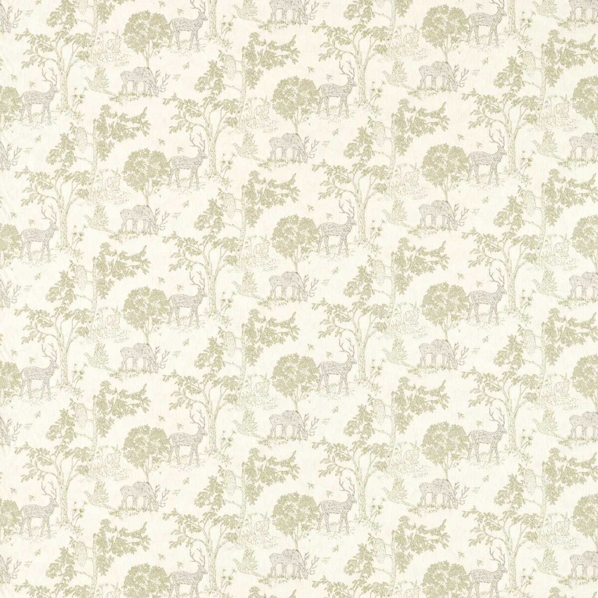 green animal cotton fabric from Studio G