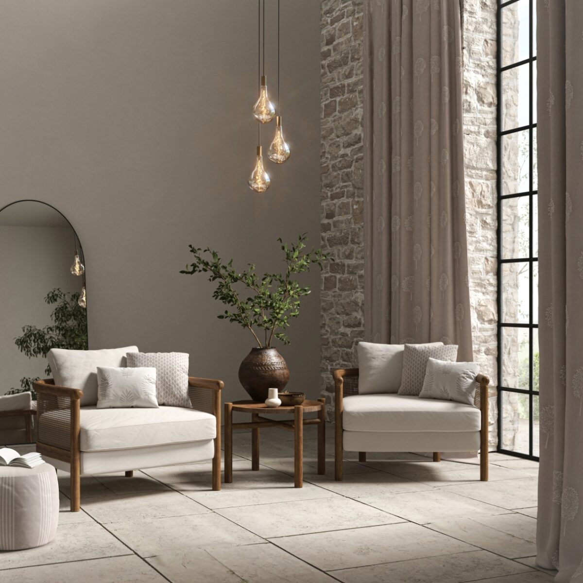 Campden Fabric - Ivory by Campden Fabric - Ivory from