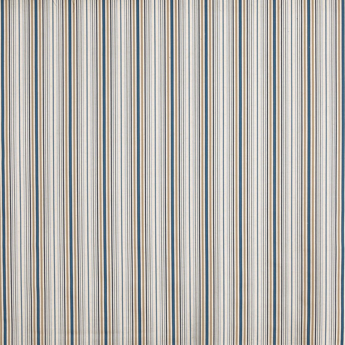Sloane Fabric - Porcelain by white striped woven fabric from Prestigious Textiles