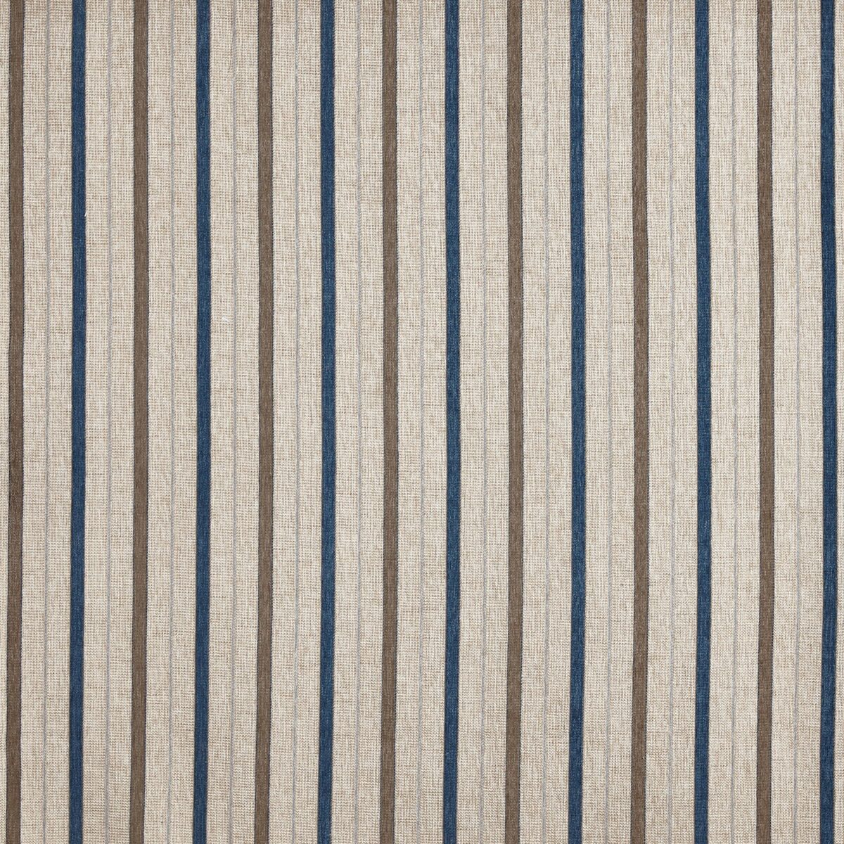 Westbourne Fabric - Porcelain by blue striped woven fabric from Prestigious Textiles
