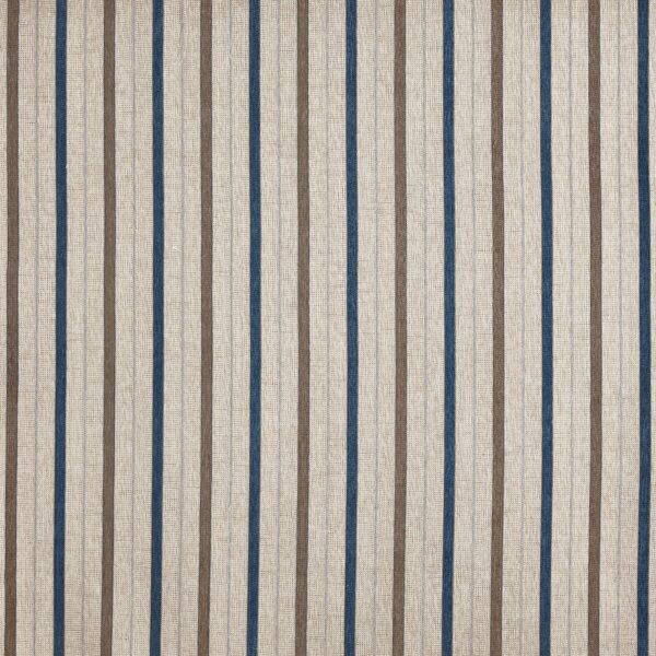 Westbourne Fabric - Porcelain by blue striped woven fabric from Prestigious Textiles