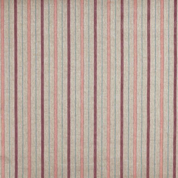 Westbourne Fabric - Petal by pink striped woven fabric from Prestigious Textiles