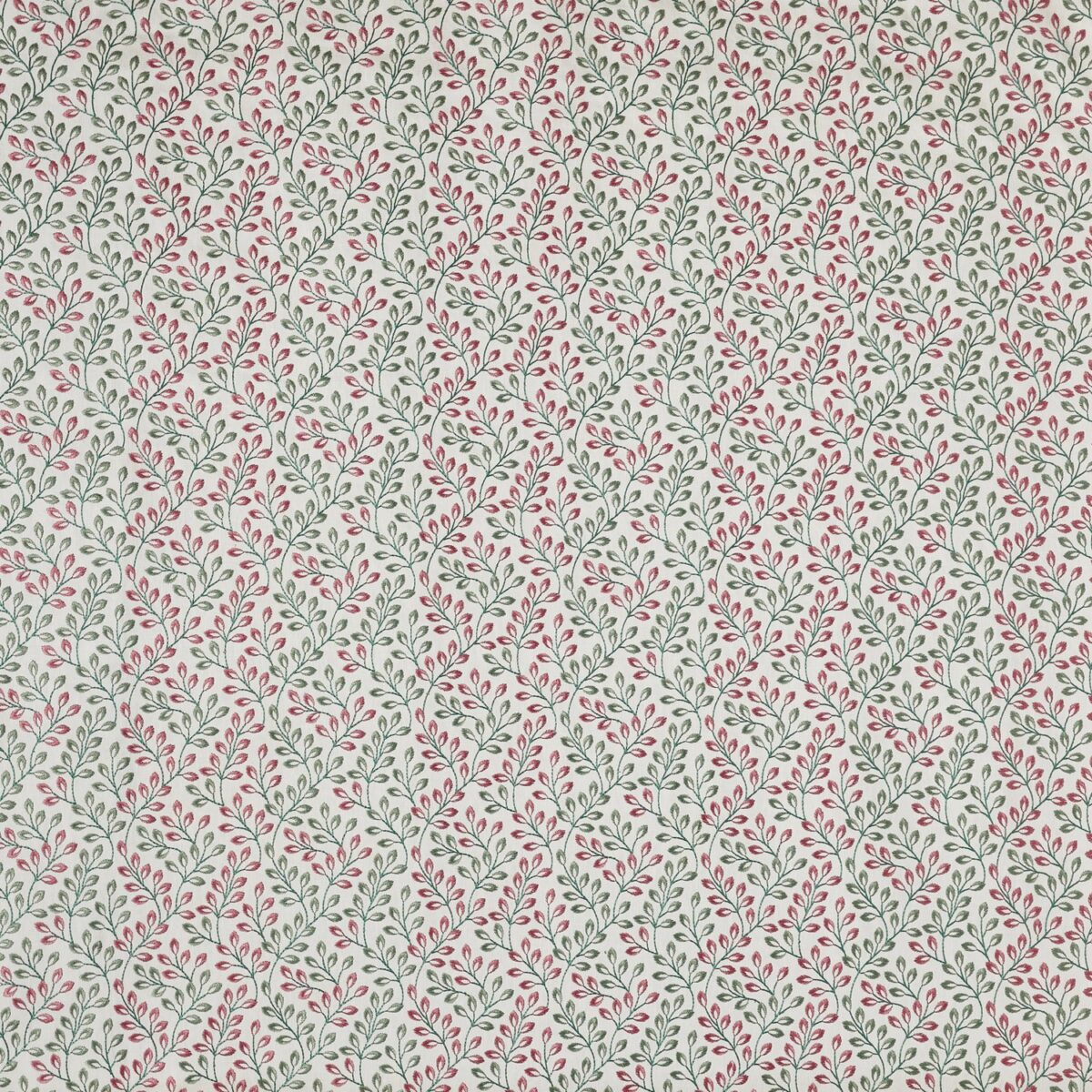 Fitzrovia Fabric - Petal by pink botanical embroideried fabric from Prestigious Textiles