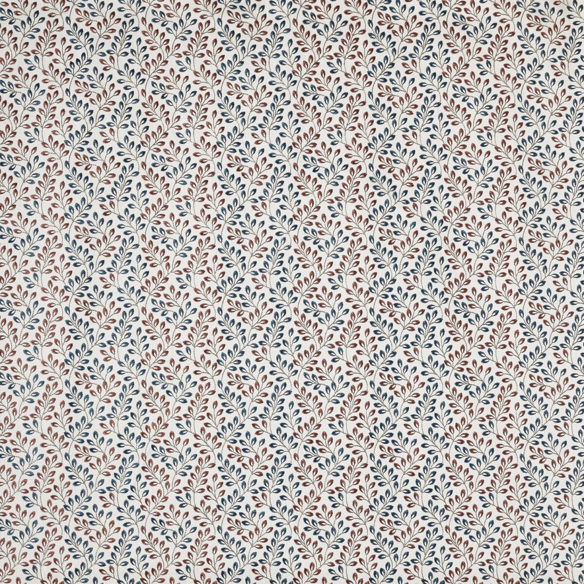Fitzrovia Fabric - Vintage by multicolour botanical embroideried fabric from Prestigious Textiles