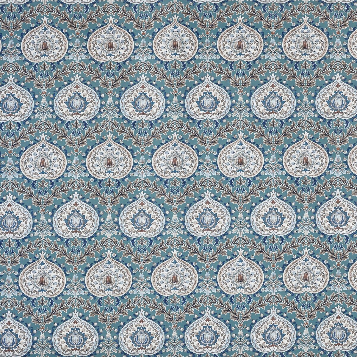 blue traditional printed fabric from Prestigious Textiles