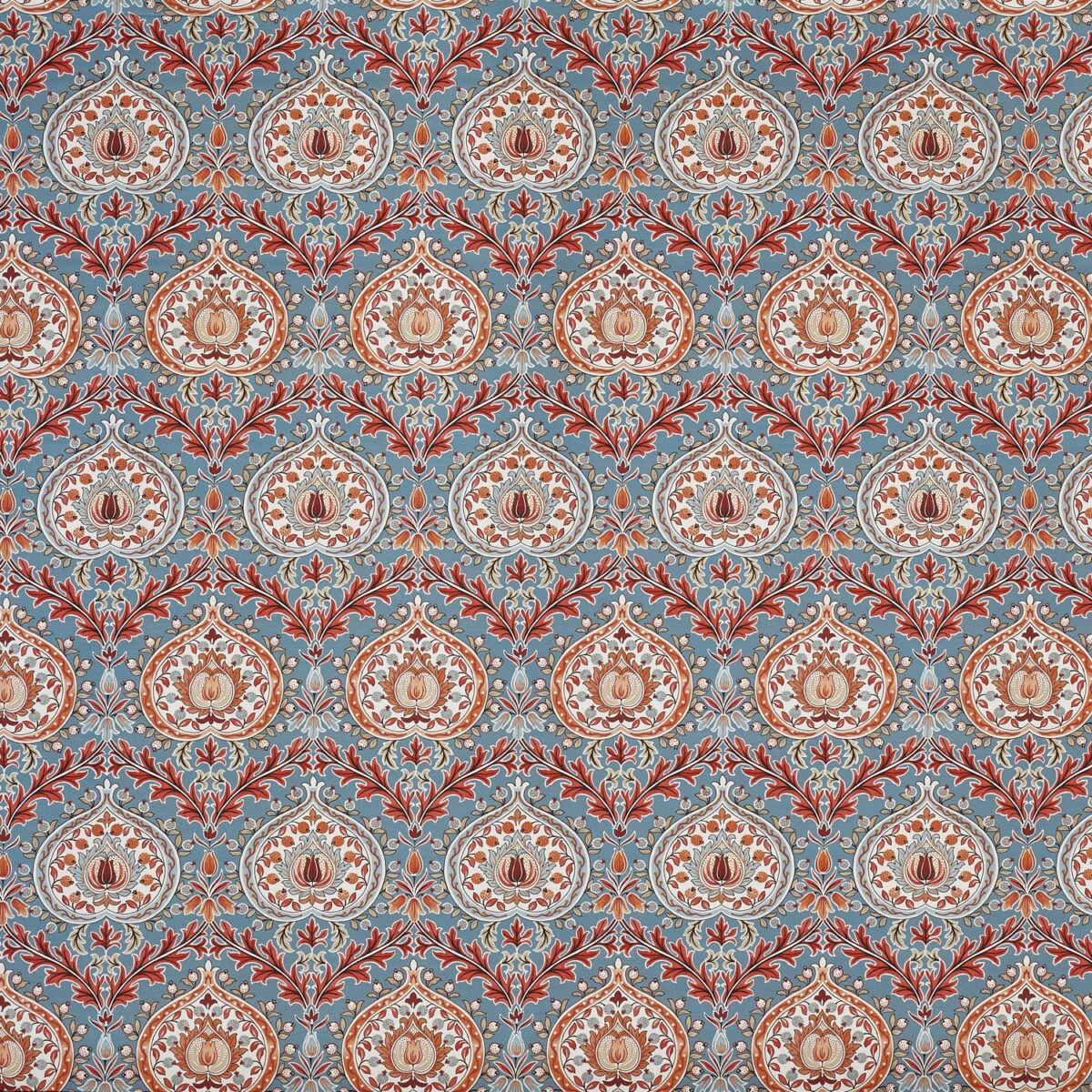 red traditional printed fabric from Prestigious Textiles