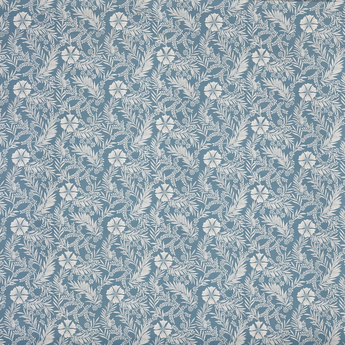 Cadogan Fabric - Porcelain by blue botanical printed fabric from Prestigious Textiles