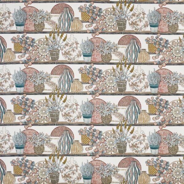Clerkenwell Fabric - Vintage by yellow botanical printed fabric from Prestigious Textiles