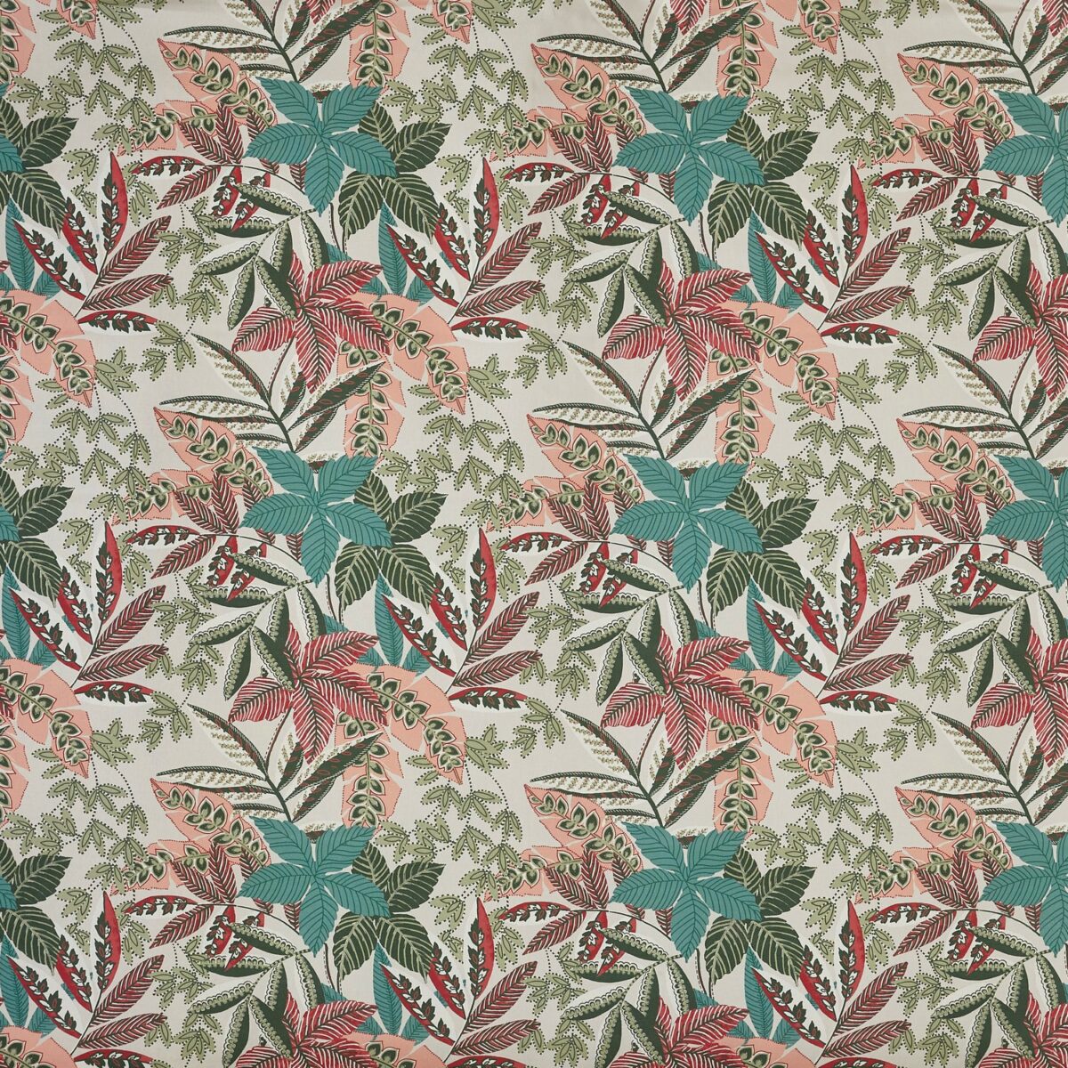 Henrietta Fabric - Laurel by multicolour botanical printed fabric from Prestigious Textiles