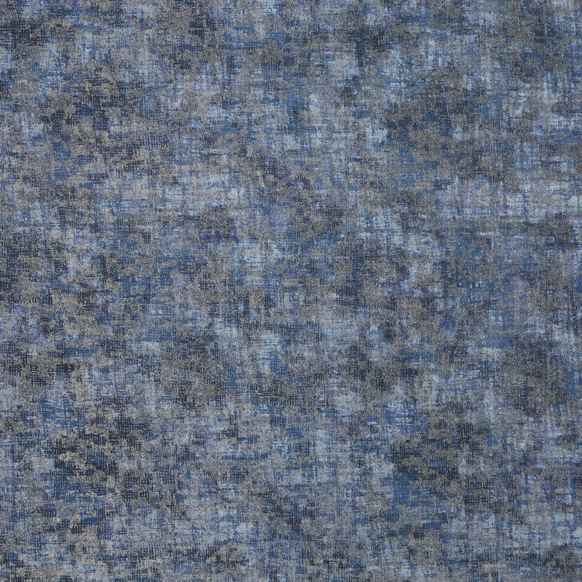 Horoscope Fabric - Midnite by blue plain jacquard fabric from Prestigious Textiles