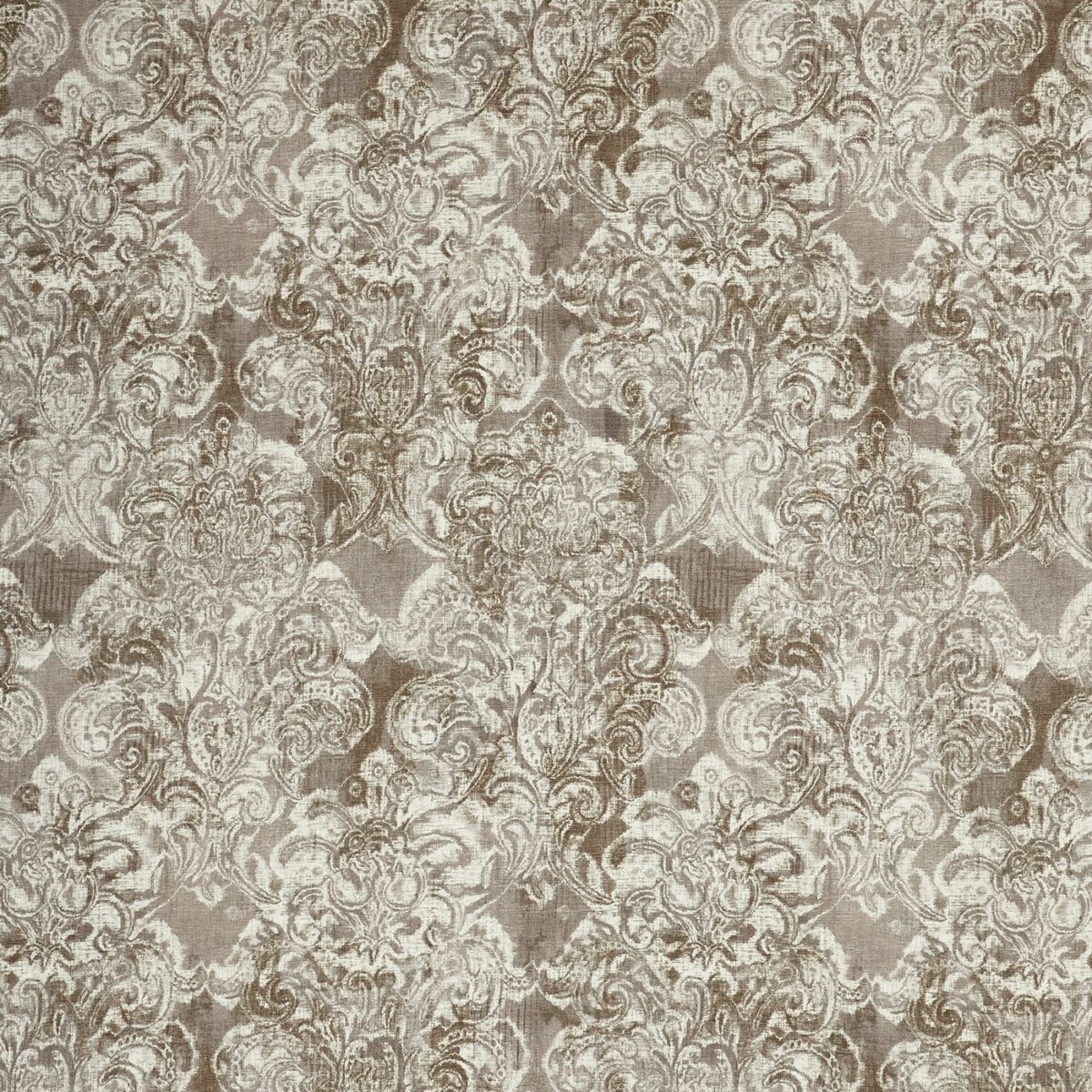 Allure Fabric - Oak by brown retro printed fabric from Prestigious Textiles