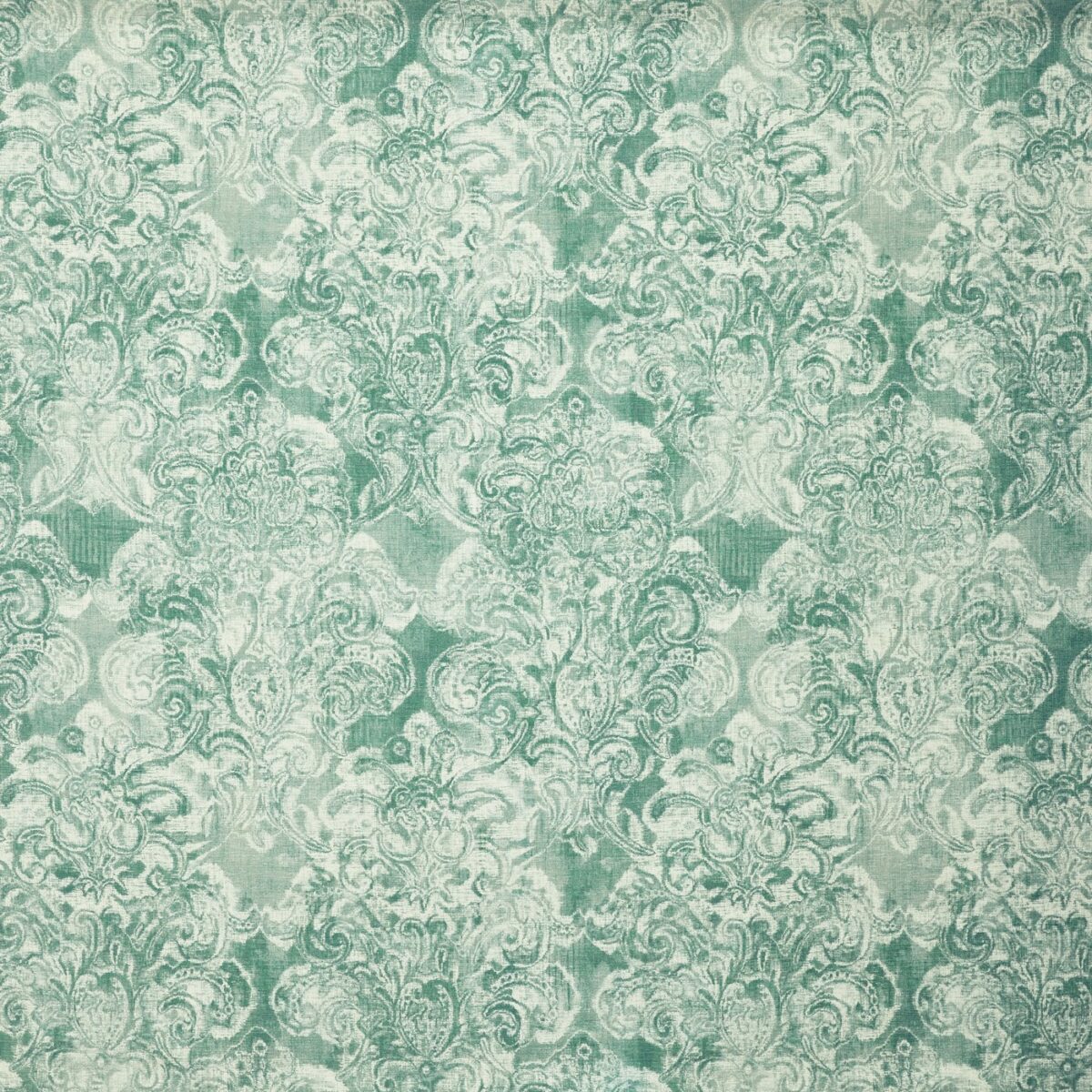 Allure Fabric - Ivy by green retro printed fabric from Prestigious Textiles